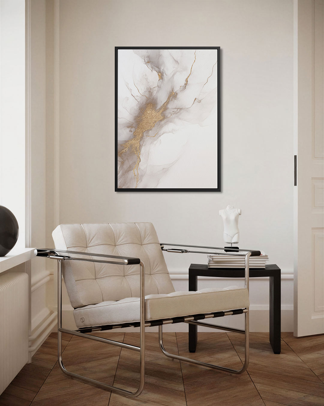 Organische lijnen – staand wanddecoratie kunstwerk