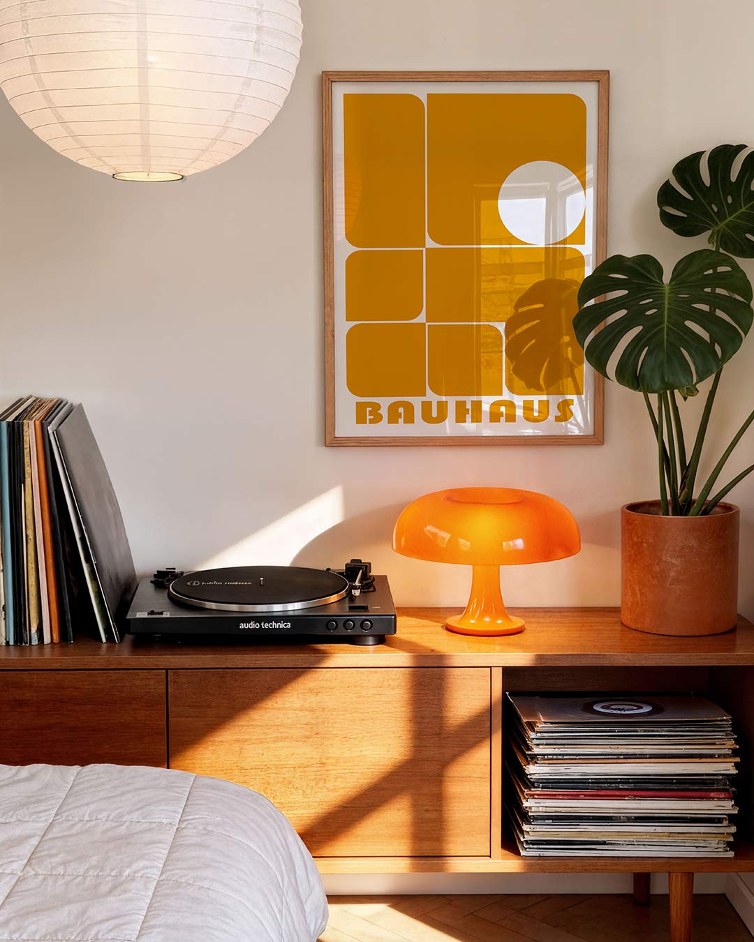 Vorm en balans – geometrische Bauhaus poster in staand formaat