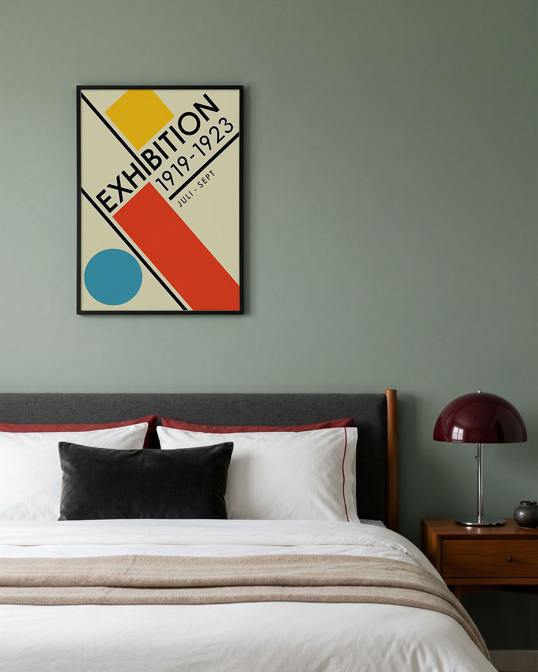 Vorm en balans – geometrische poster in Bauhaus-stijl van WallArtistic