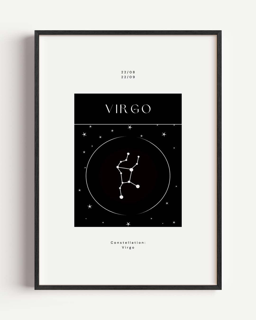 Virgo Sterrenbeeld – mindful portret poster als wanddecoratie