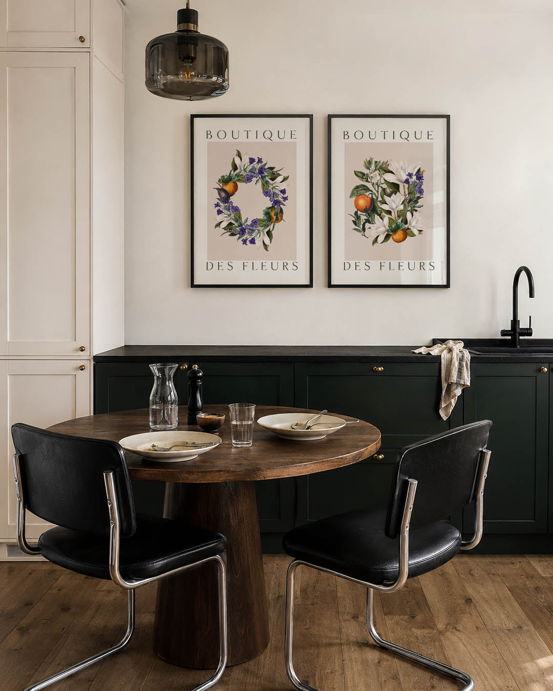 Bloemrijke cirkel Posterset