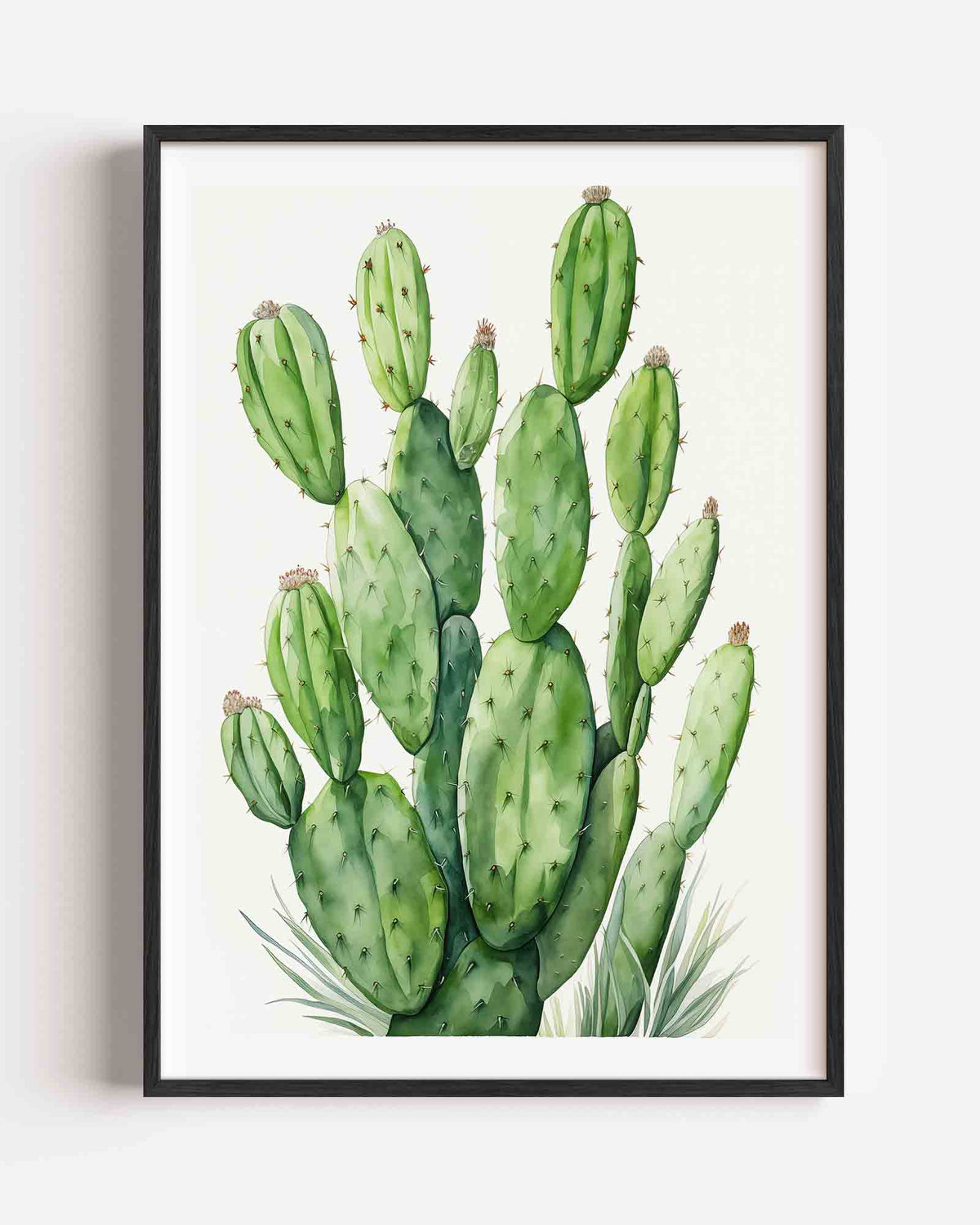 Groene cactus – jungle portret poster als wanddecoratie
