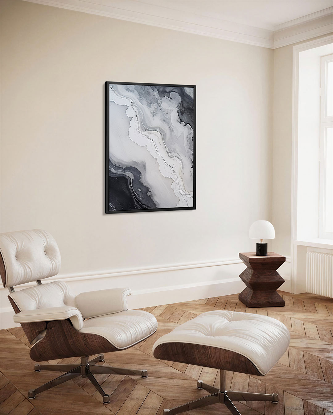 Organische vormen – staand wanddecoratie kunstwerk