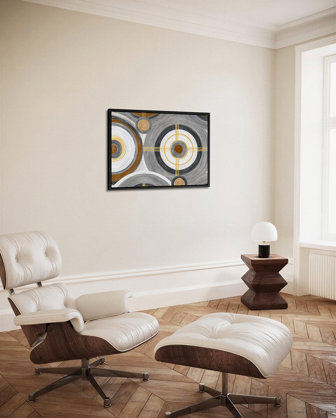 Cirkelpatronen – alternatieve weergave van het kunstwerk
