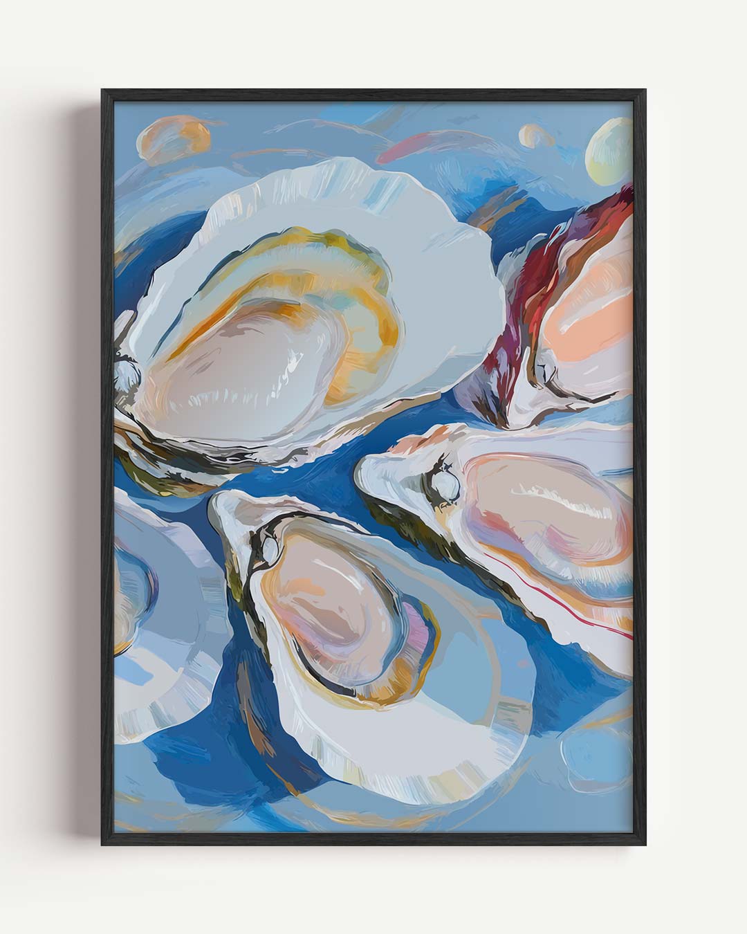 Elegante Oester Illustratie – keuken portret poster als wanddecoratie