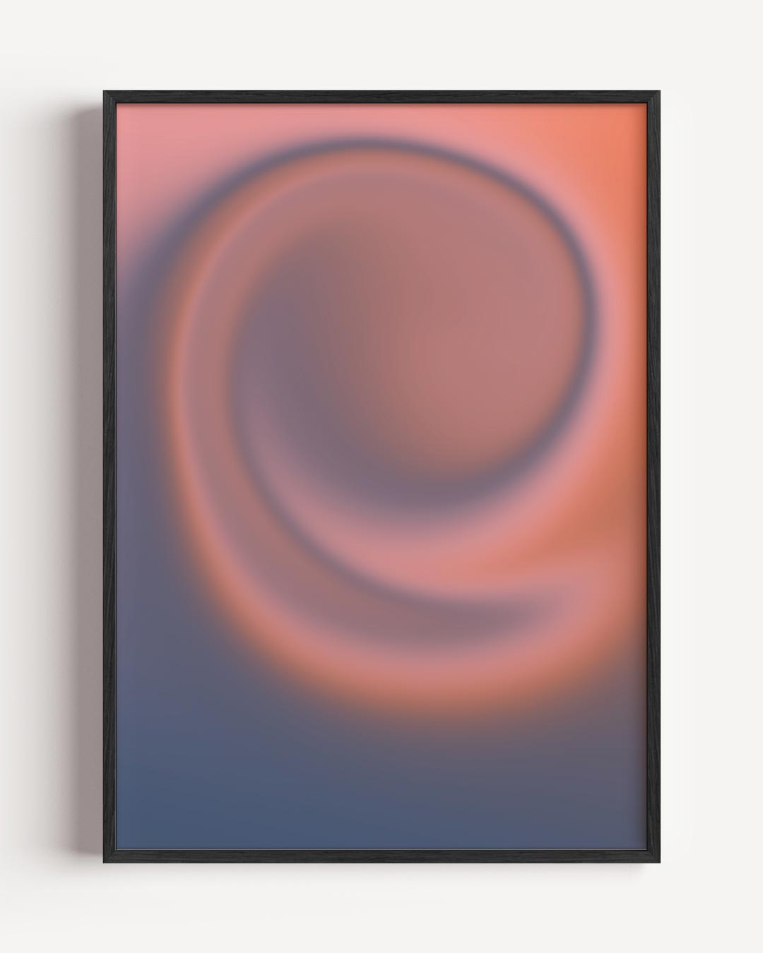 Rustgevende Abstracte Kleurenpracht – kleurrijke abstracte portret poster als wanddecoratie