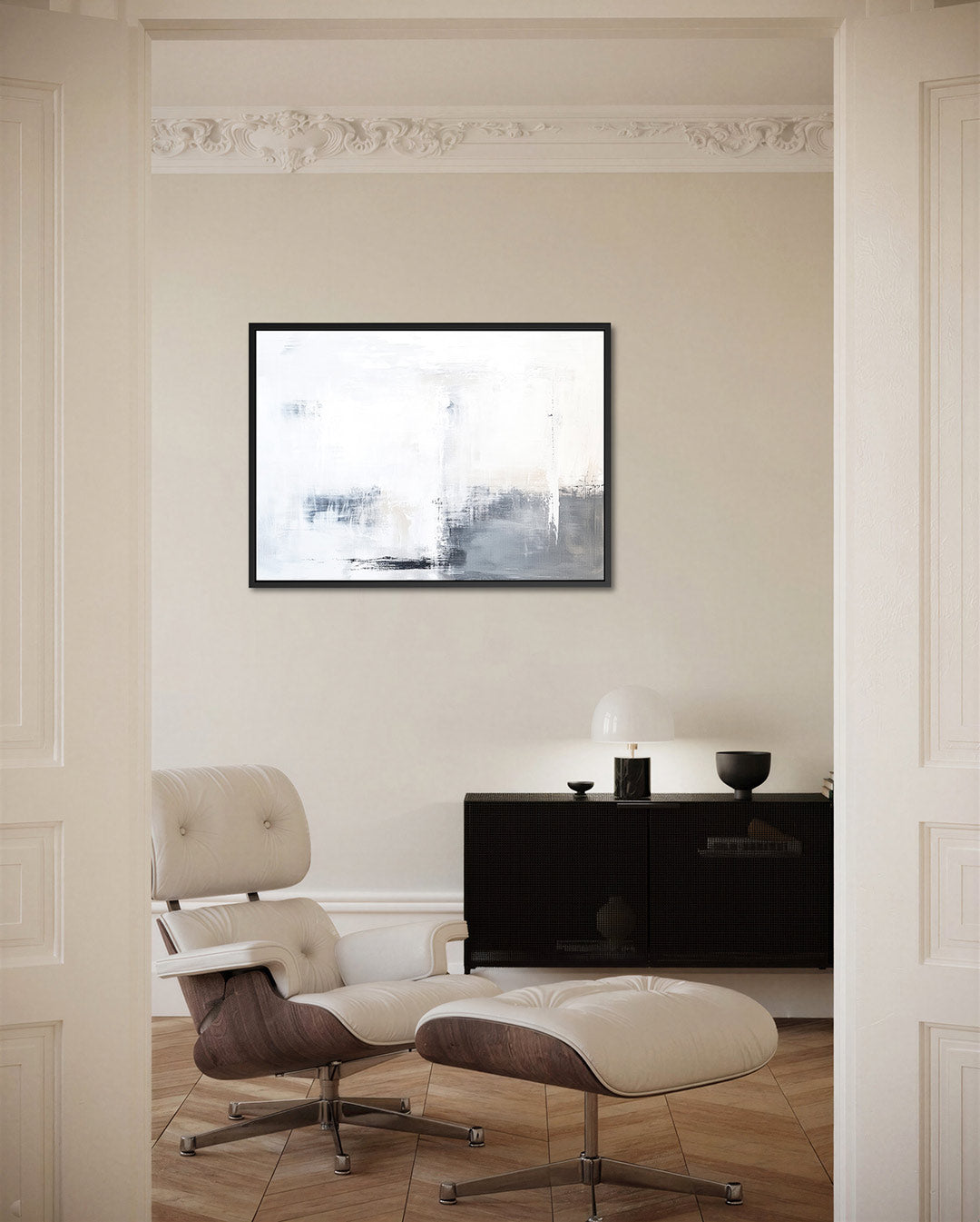 Rustige nevel – liggende wanddecoratie