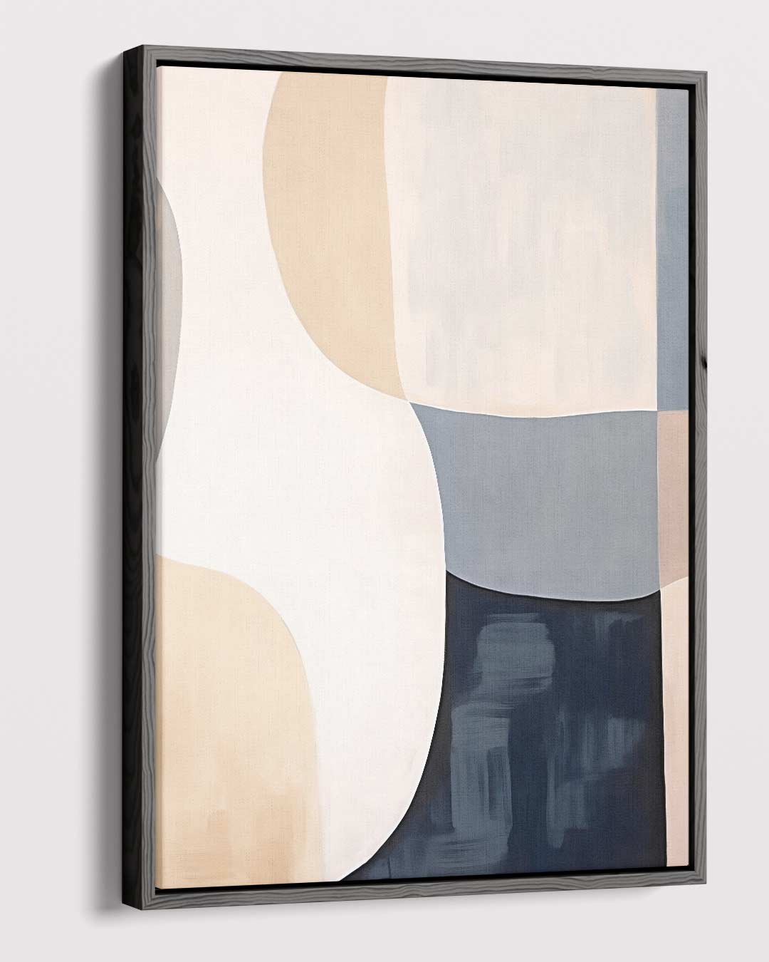 Abstracte Harmonie in Aardetinten – canvas kunstwerk als wanddecoratie