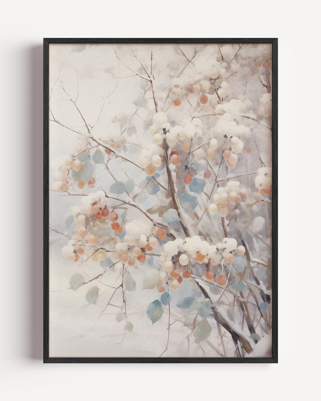 Winterse Natuurschoonheid – kerst portret poster als wanddecoratie