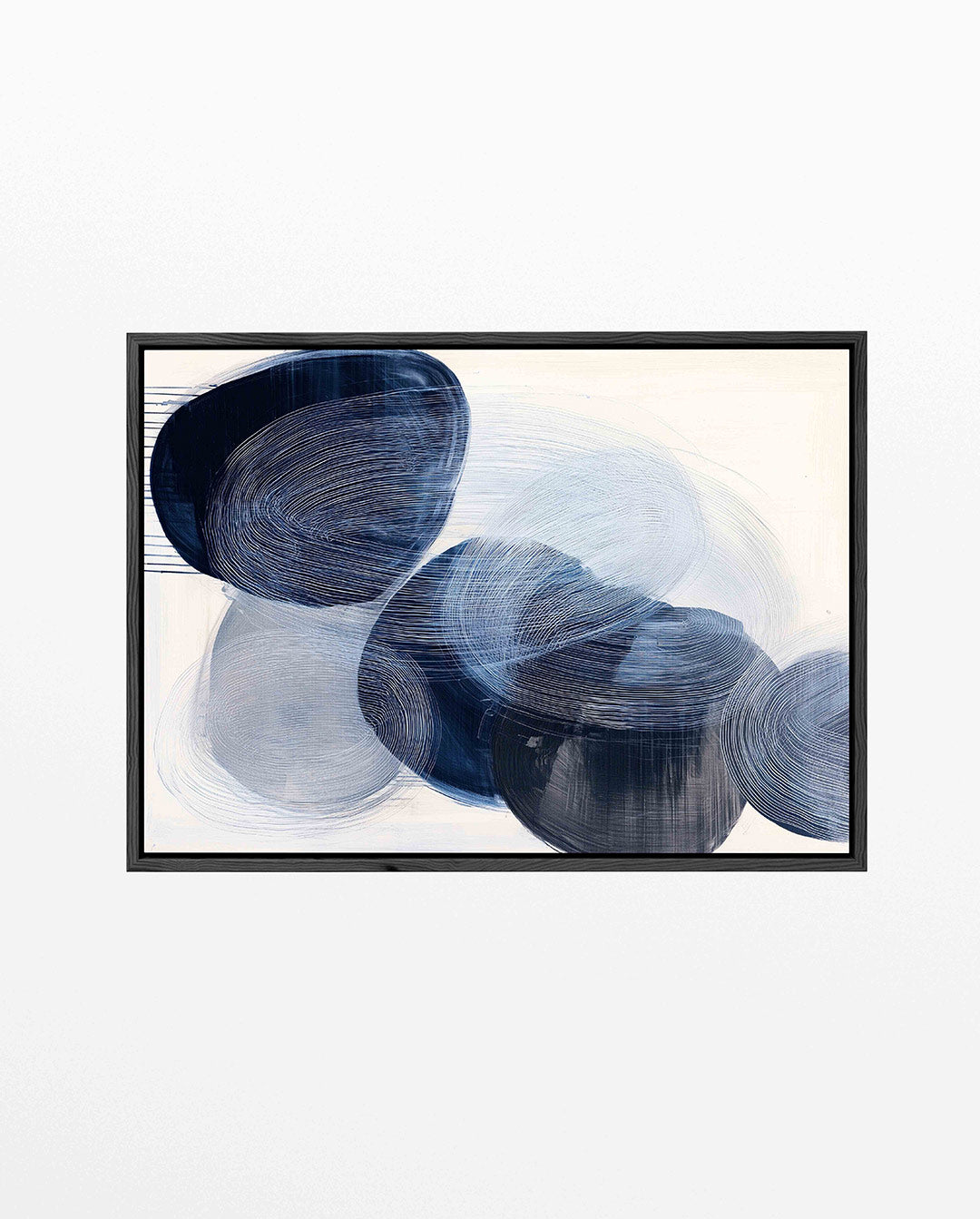Cirkelvormige lijnen – liggend abstract kunstwerk
