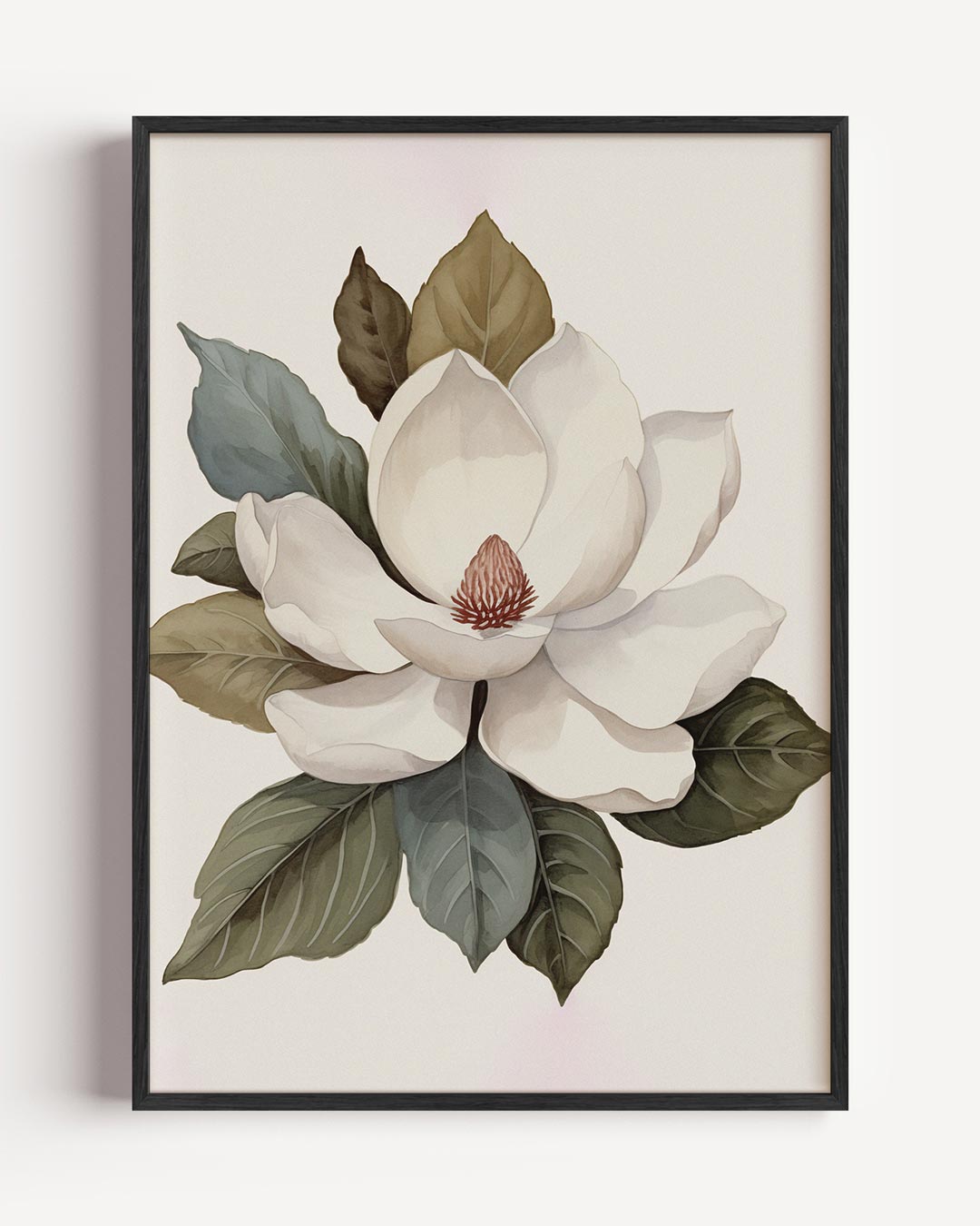 Magnolia Bloem – kerst portret poster als wanddecoratie