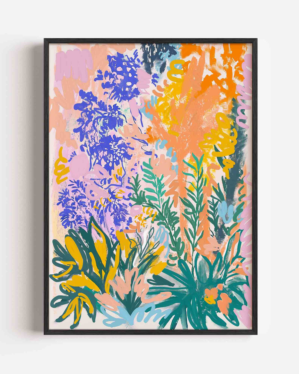 Botanische kleurenexplosie – bloemen portret poster als wanddecoratie