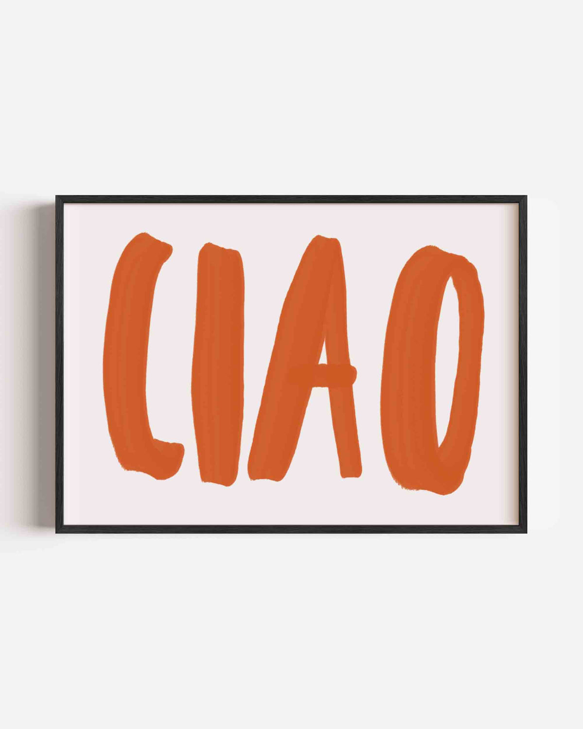 Ciao – hedendaagse illustratie poster in landscape formaat