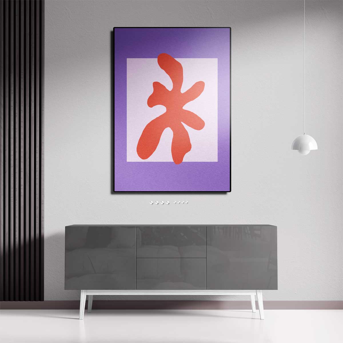 Vrolijk Abstract Design – portret wandkunst van WallArtistic