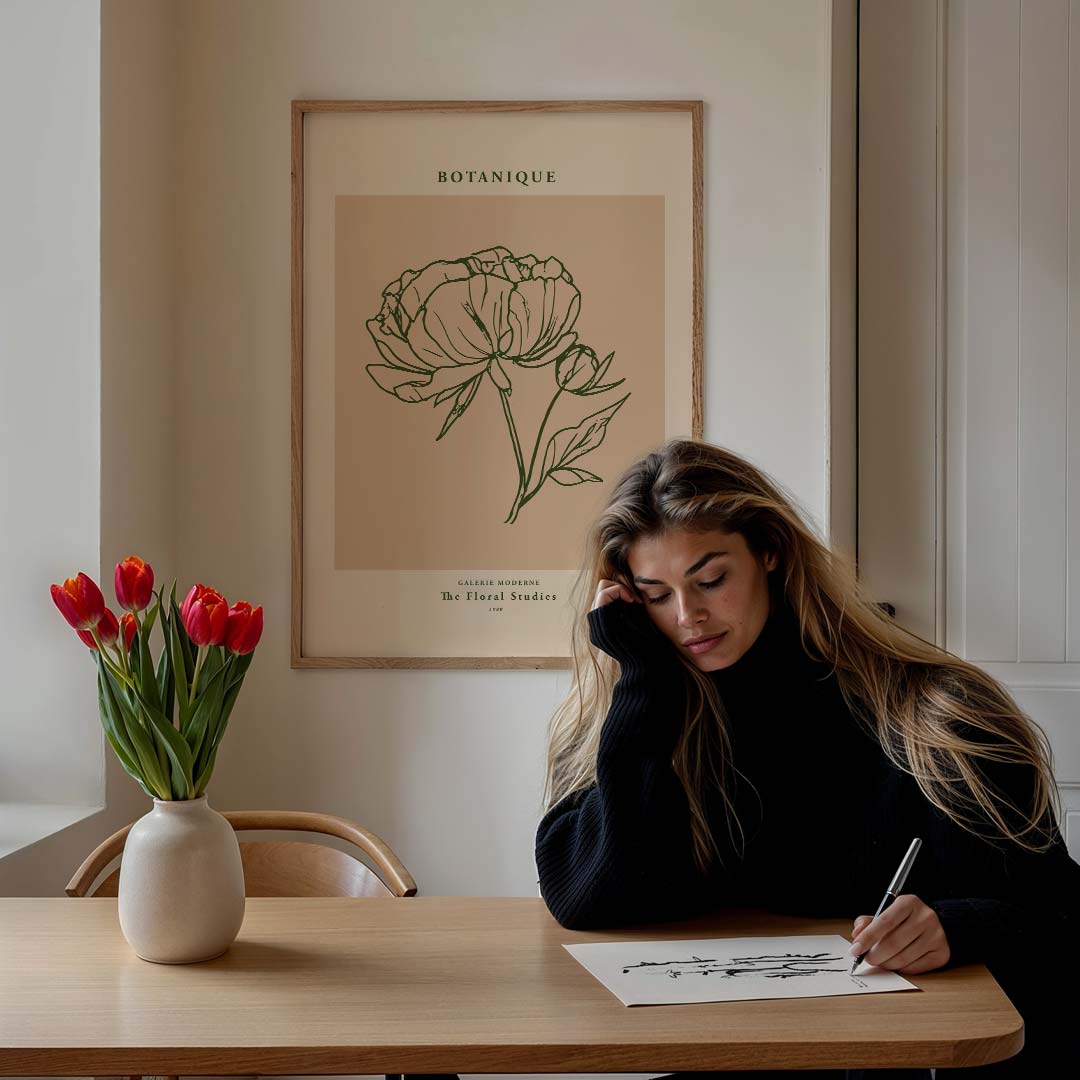 Botanique Bloemenposter – bloemen poster in staand formaat