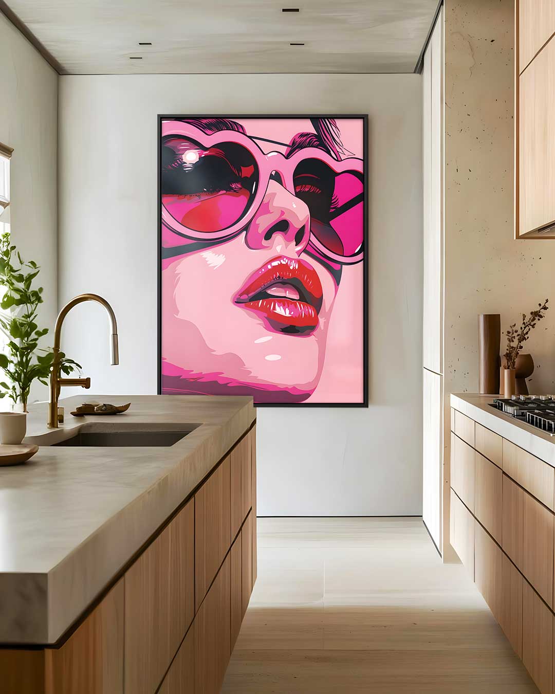 Glamoureuze Dromen – modern portret kunstwerk van WallArtistic