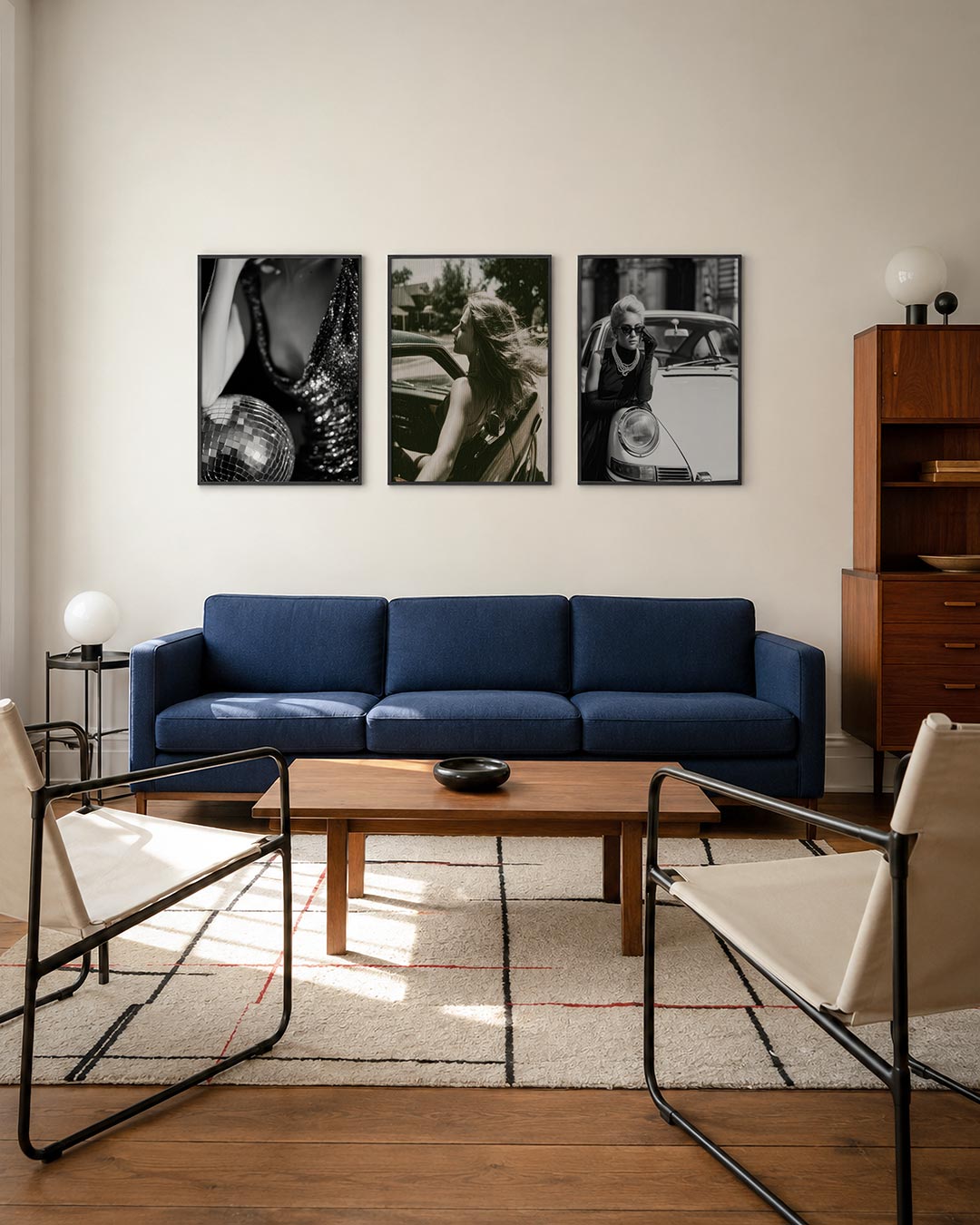 Glinsterende reflecties posterset – derde productweergave – deze afbeelding toont een spel van licht en schaduw met