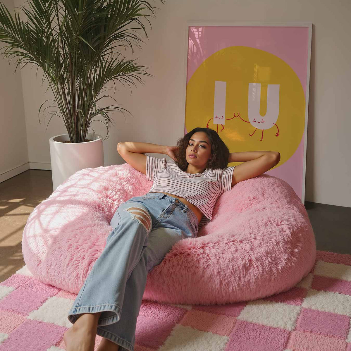 I U Love – zomerse wandkunst als portret poster