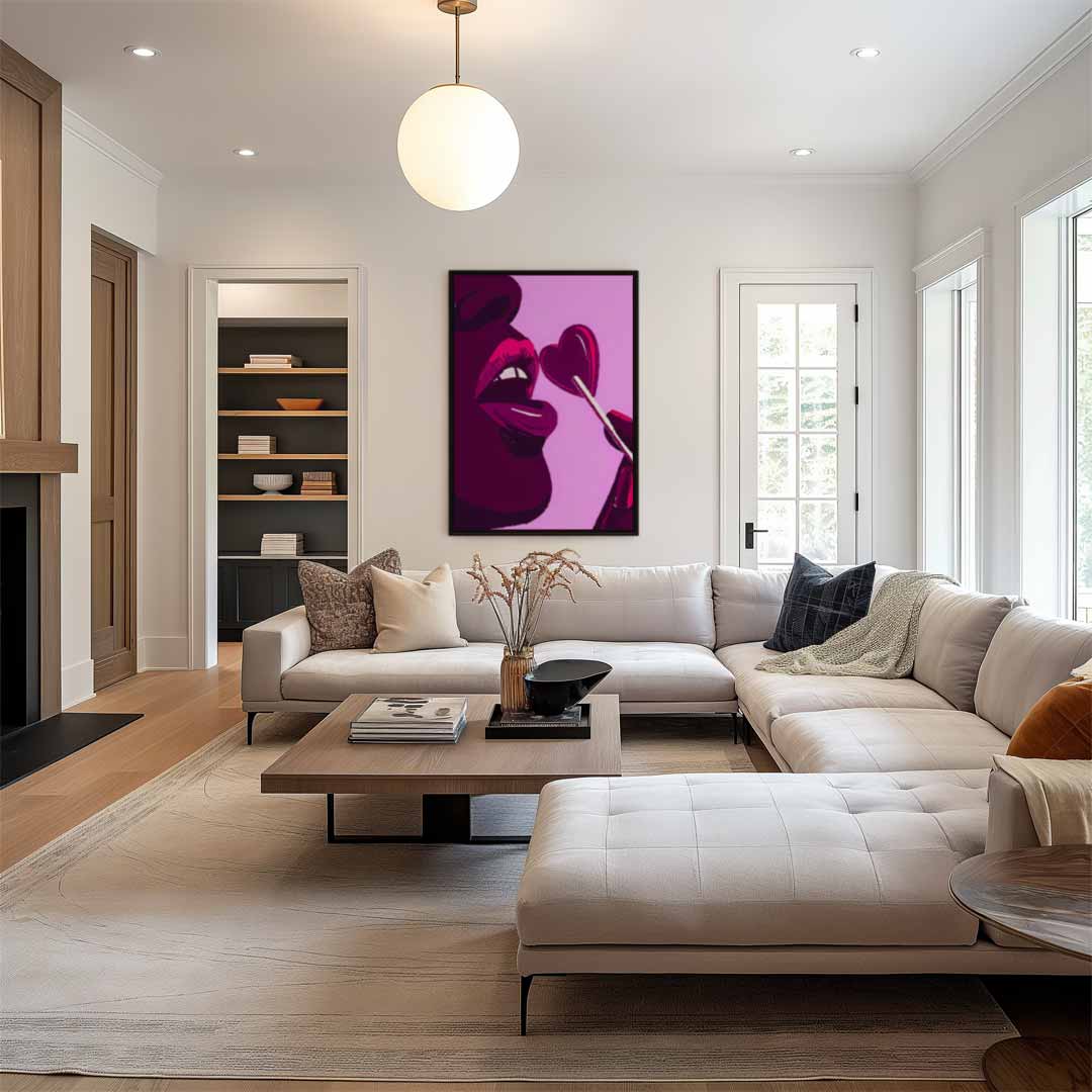 Zoete Verleiding – plexiglas wanddecoratie in portret formaat