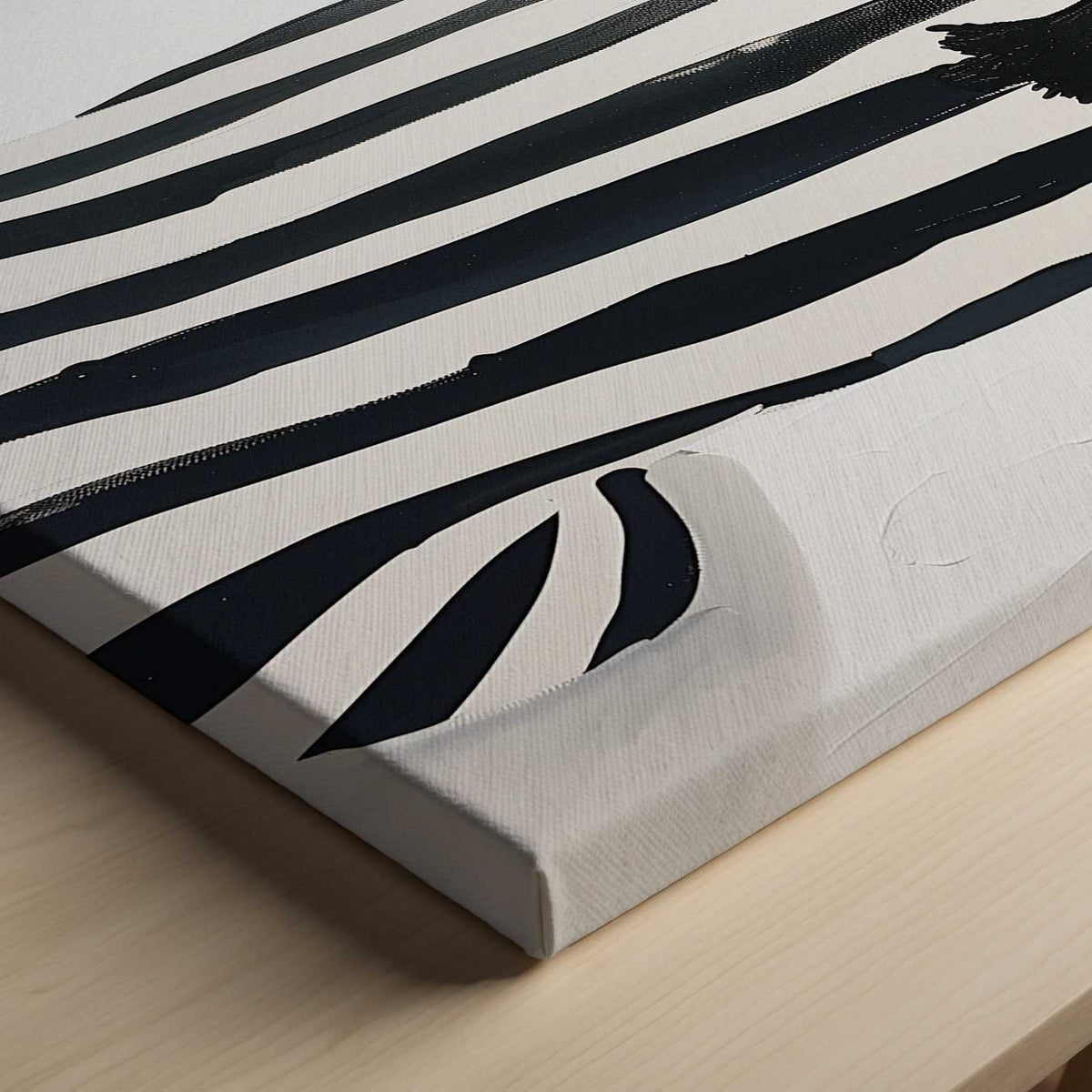 Strepen en Stille – canvas kunstwerk als wanddecoratie