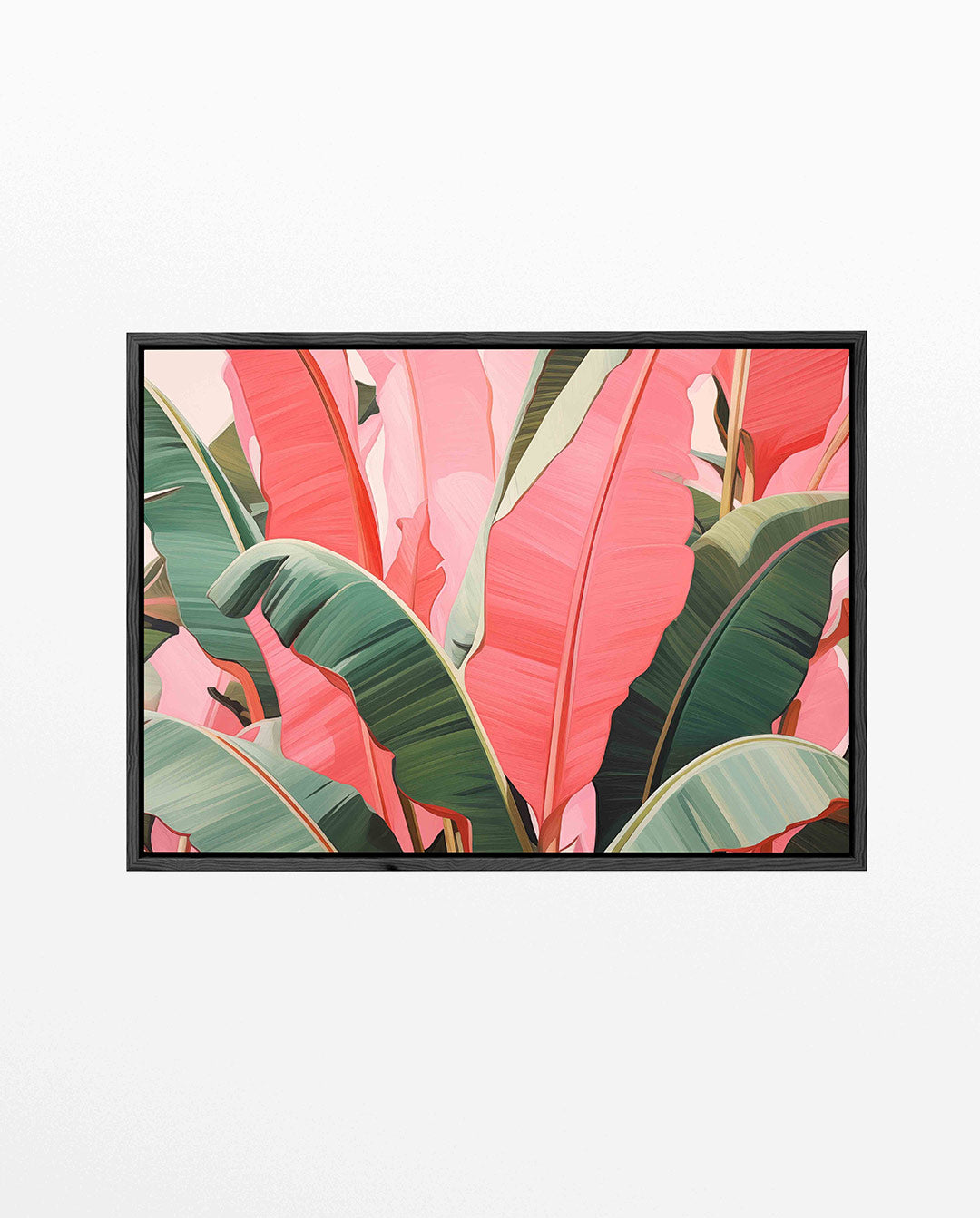 Levendige bladeren – liggend jungle kunstwerk