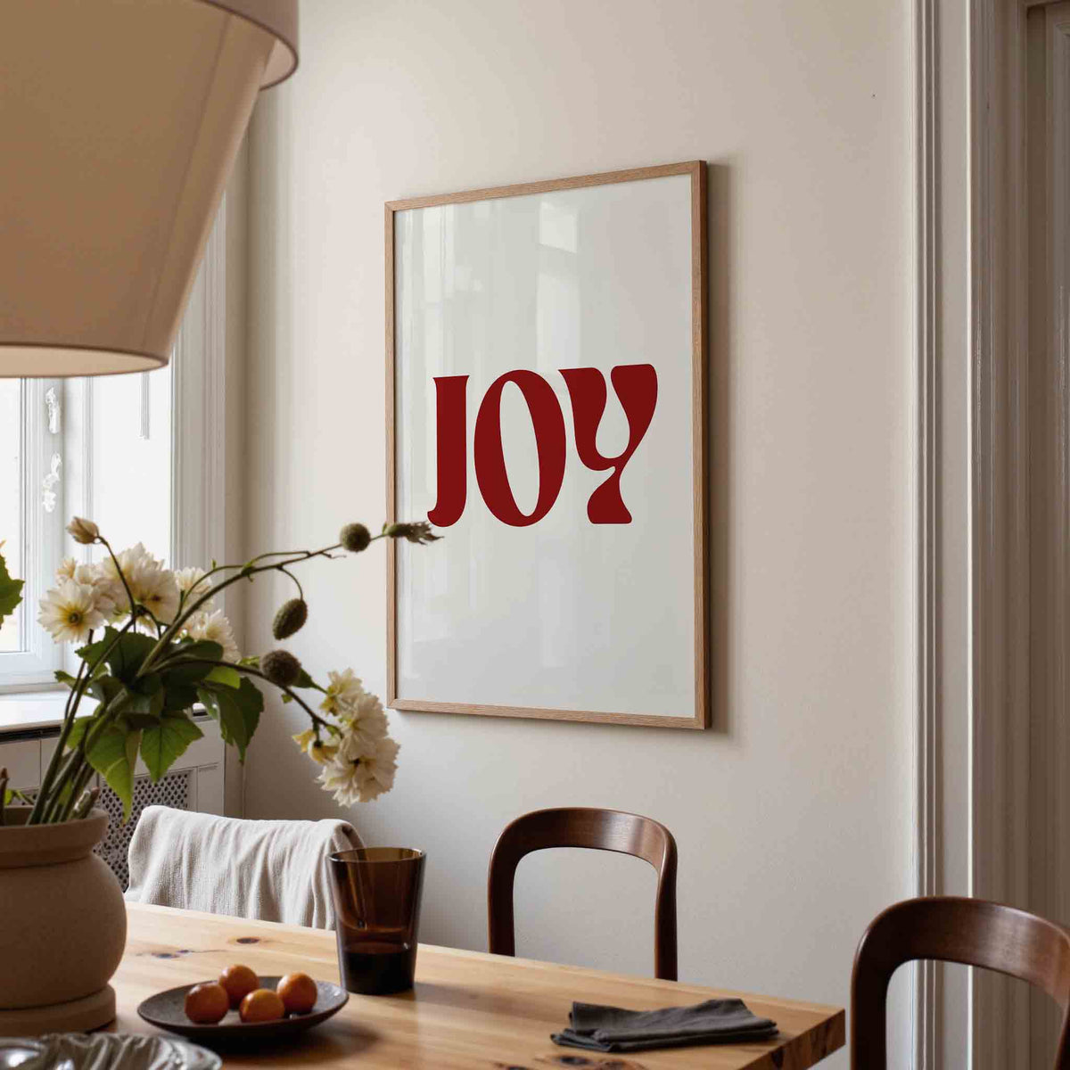 Joy – kerstposter in staand formaat