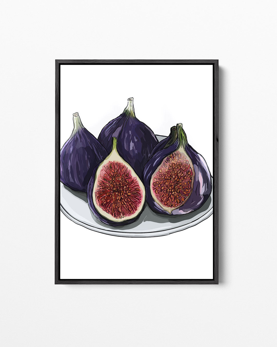 Vijgen op bord – staand wanddecoratie kunstwerk