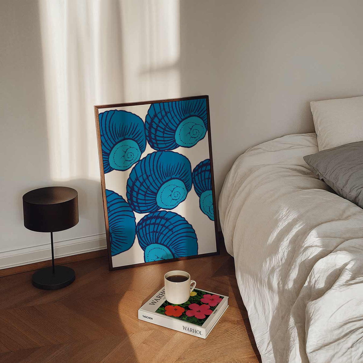 Zee-schelp Stijl – staande zeedieren wanddecoratie van WallArtistic
