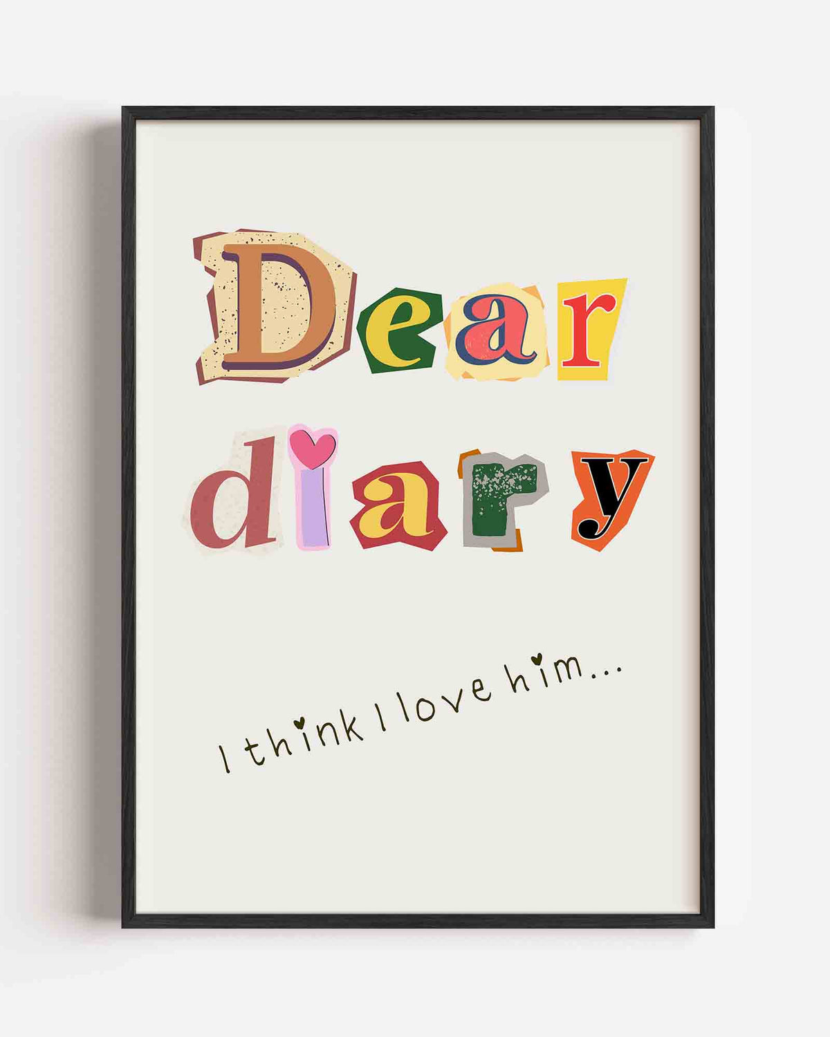 Dear diary – Pop Art portret poster als wanddecoratie