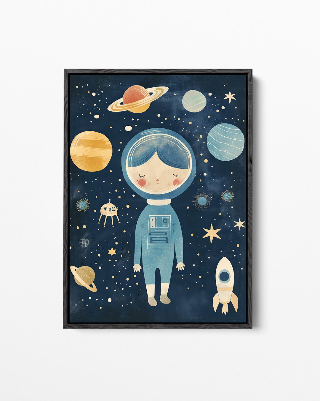 Ruimte illustratie – staand wanddecoratie kunstwerk