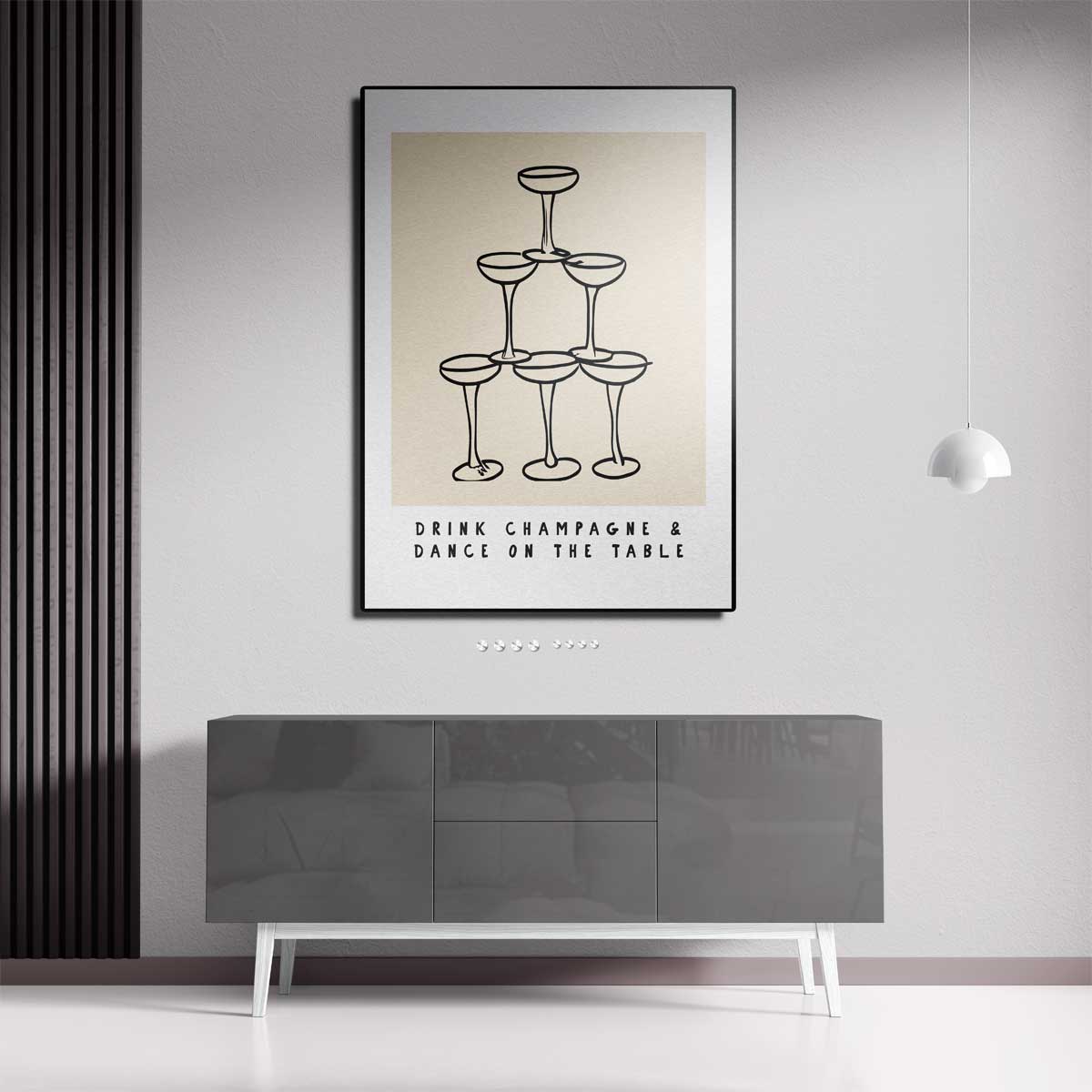 Leef in Stijl Poster – staande wandkunst voor woonkamer of interieur
