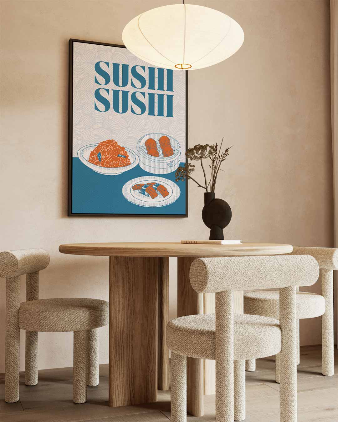 Sushi Delight Poster – canvas wanddecoratie in portret formaat