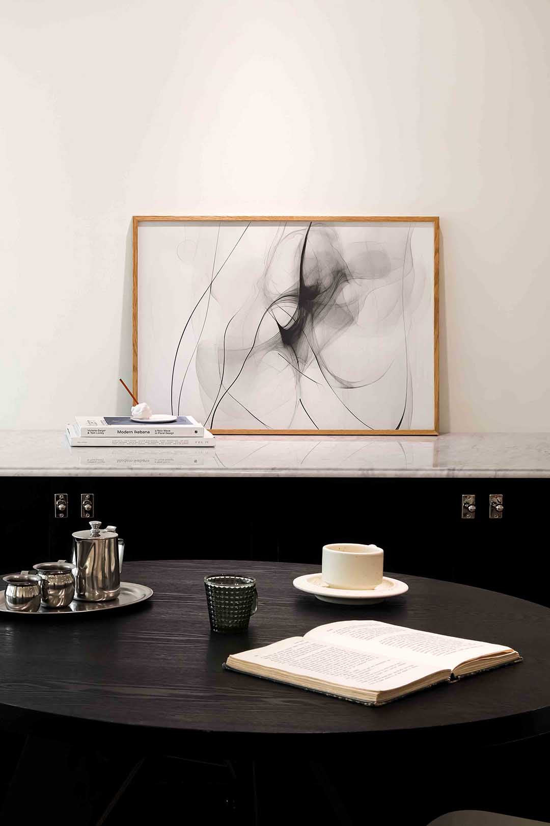 Abstracte lijnen – abstracte poster in liggend formaat