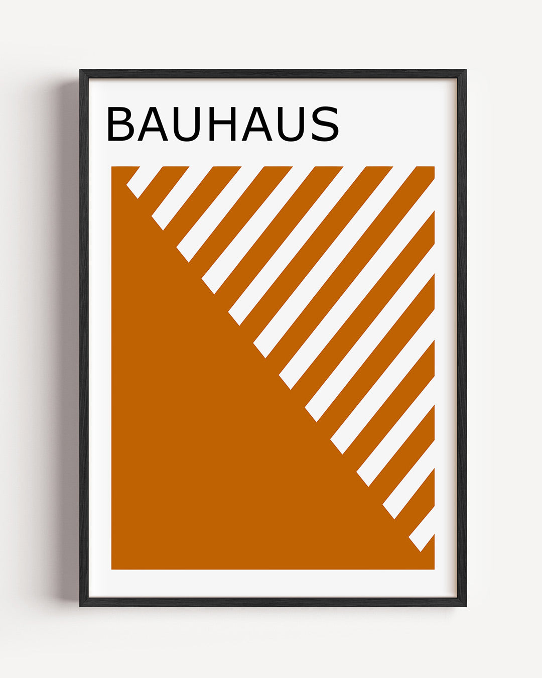 Lijnenspel en vlakverdeling – staande Bauhaus poster als wanddecoratie