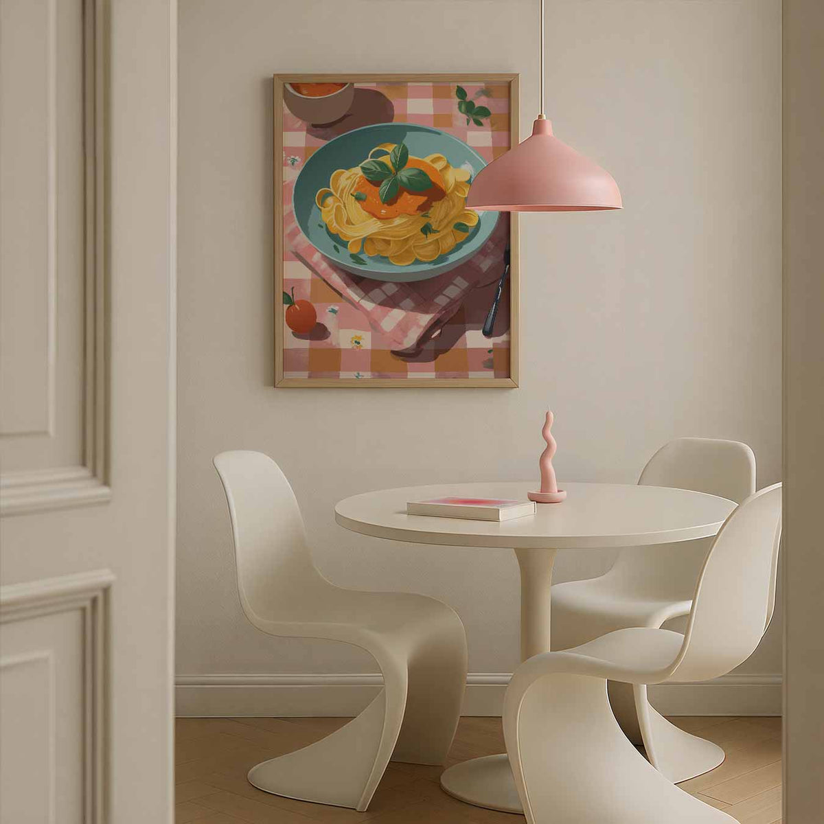 Italiaanse Pastavibes – culinaire wandkunst als portret poster
