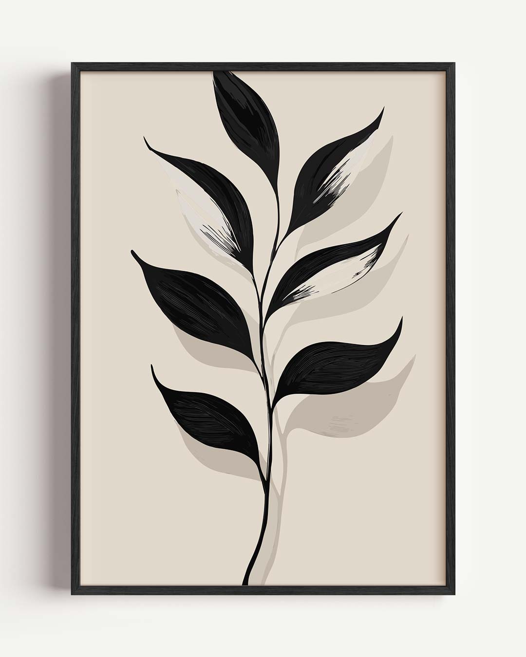 Minimalistische Botanische – kleurrijke abstracte portret poster als wanddecoratie