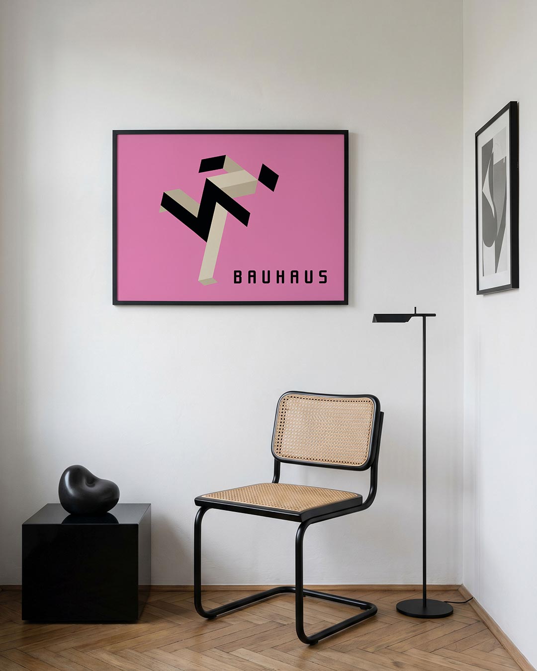 Vormen en vlakken – geometrische Bauhaus poster in liggend formaat