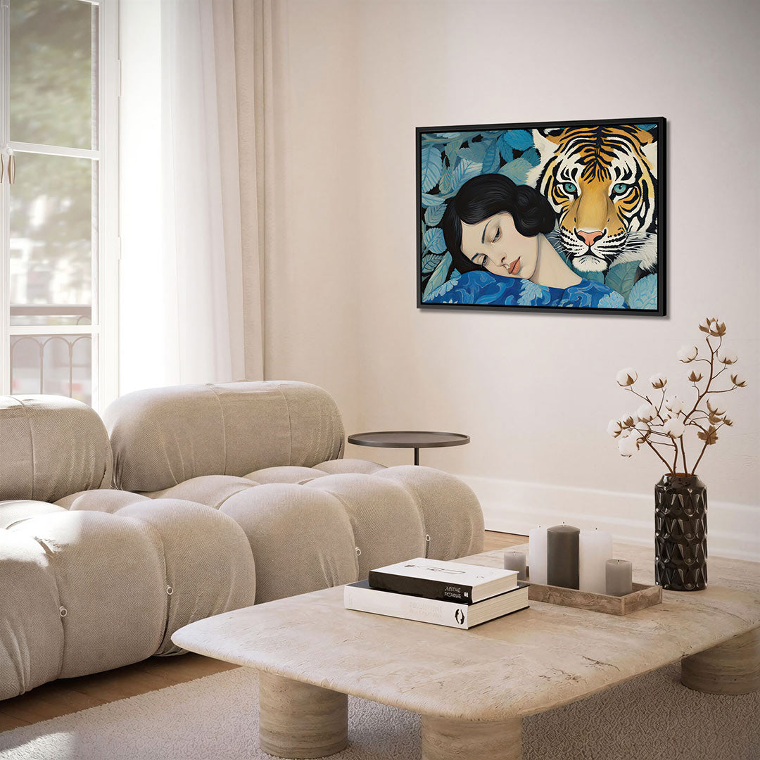 Dromerige tijger – alternatieve weergave van het kunstwerk