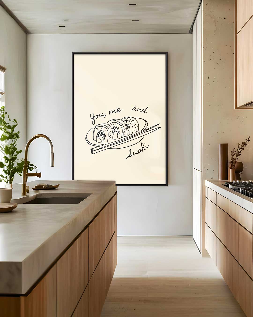 Sushi Art Print – staand kunstwerk voor modern interieur