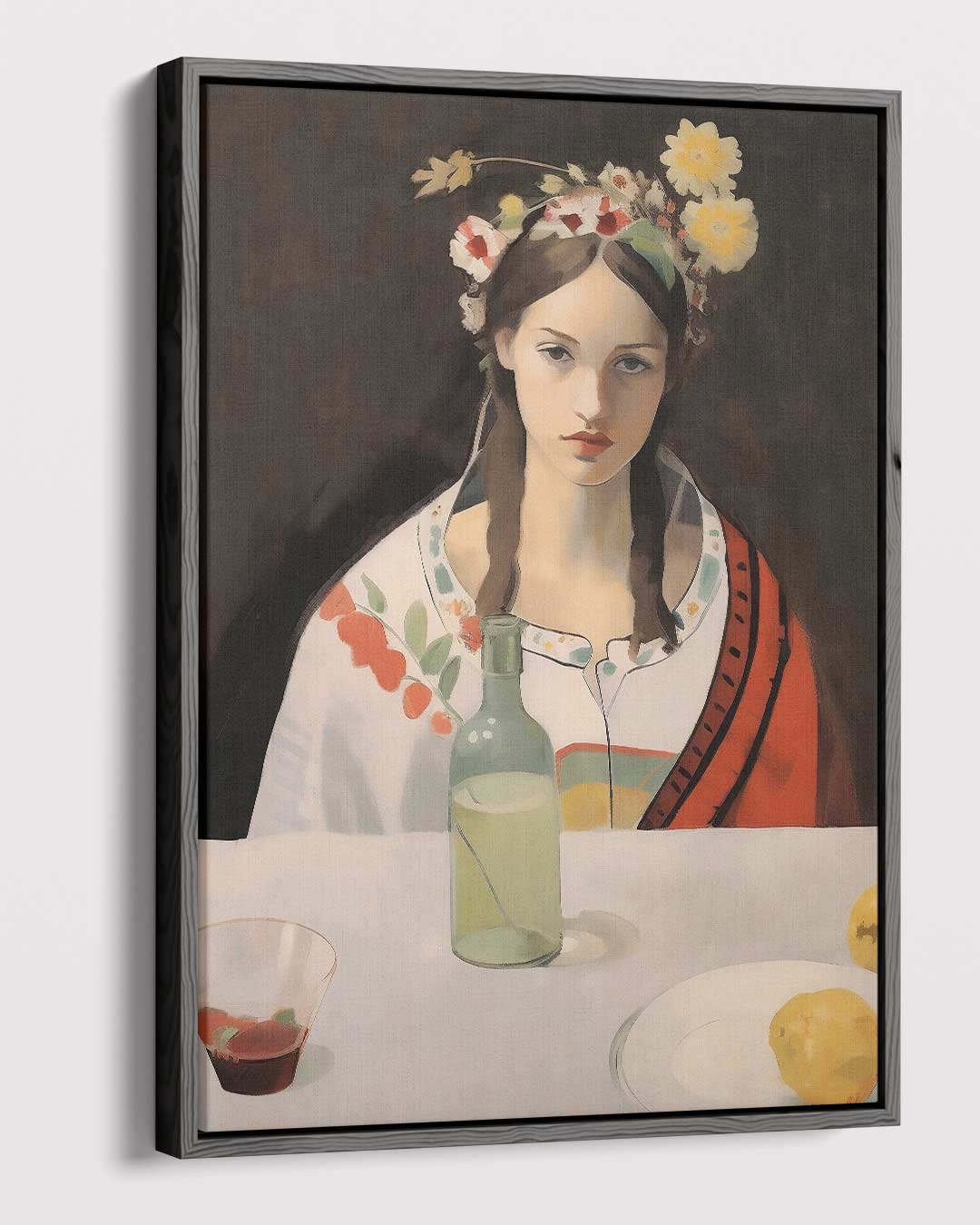 Bloemen en Stilte – dibond kunstwerk als wanddecoratie