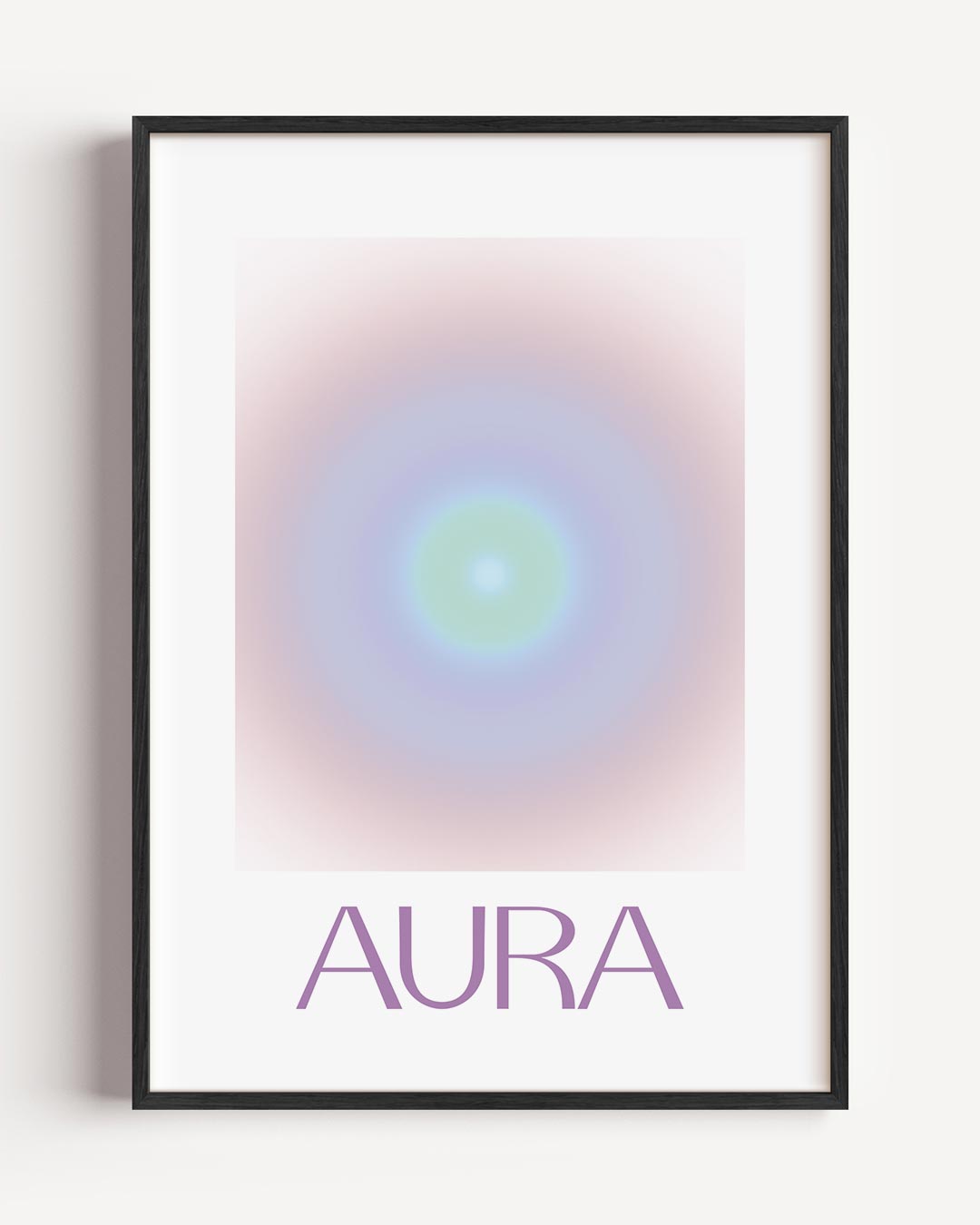 Aura Kleurenspel – mindfulness portret poster als wanddecoratie