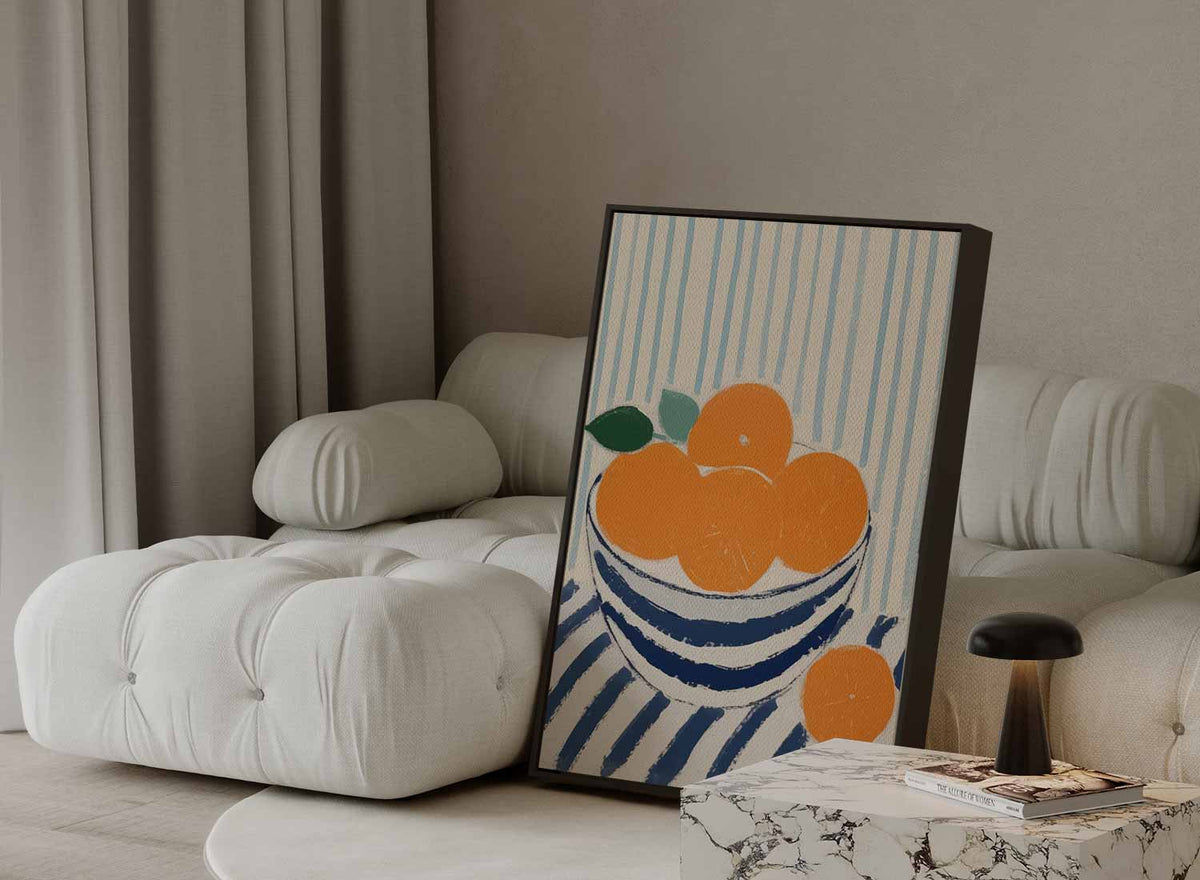 Zomers Stilleven met Mandarijnen – modern portret kunstwerk van WallArtistic
