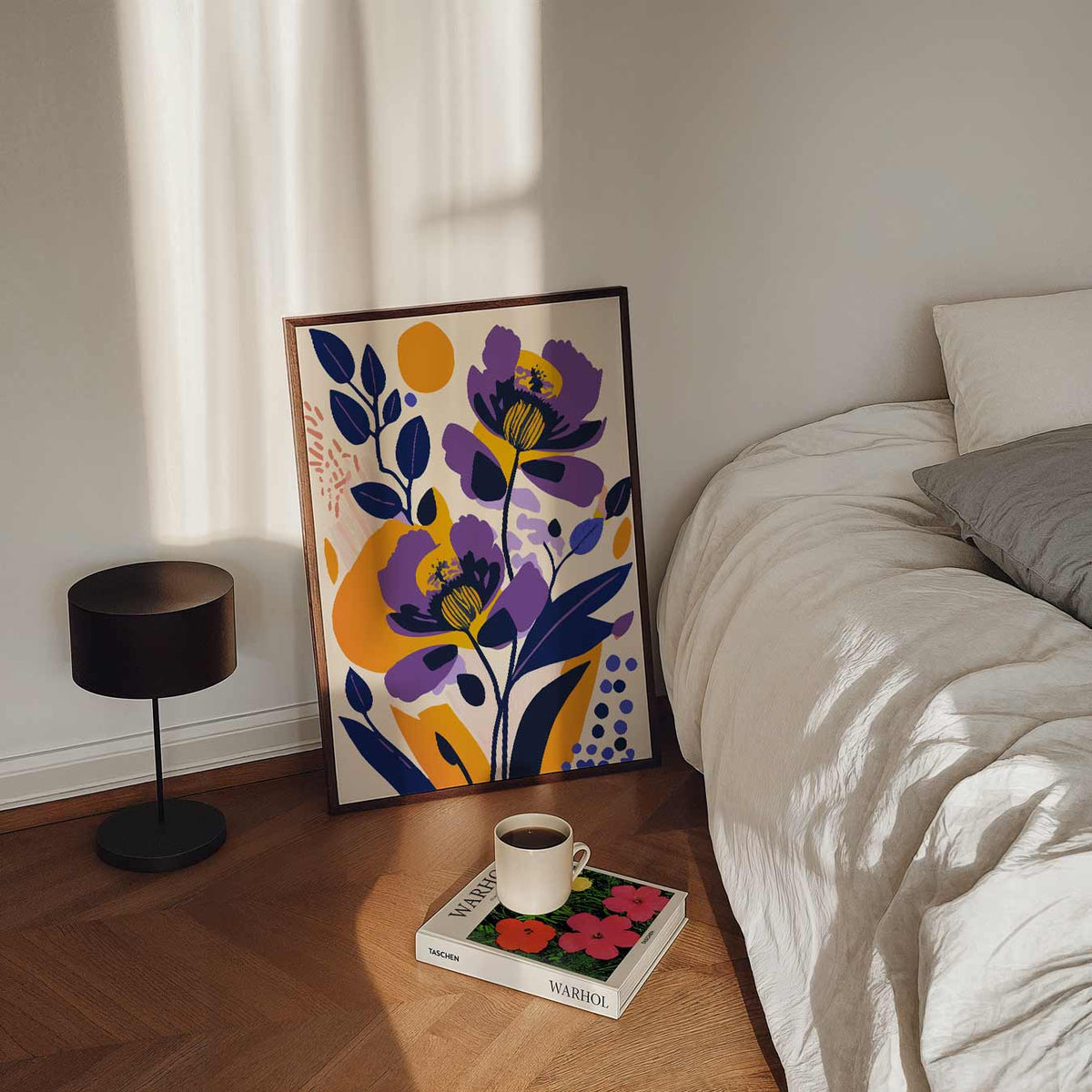 Vrolijke Bloemendroom – staande bloemen wanddecoratie van WallArtistic