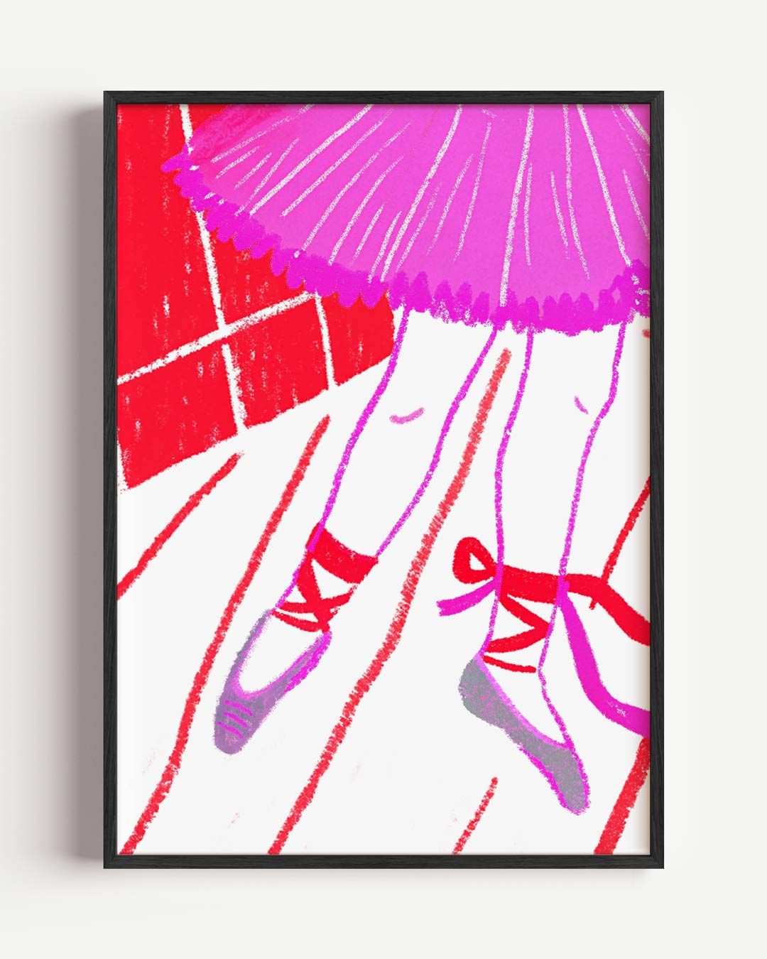 Elegante Ballerina – zomer portret poster als wanddecoratie