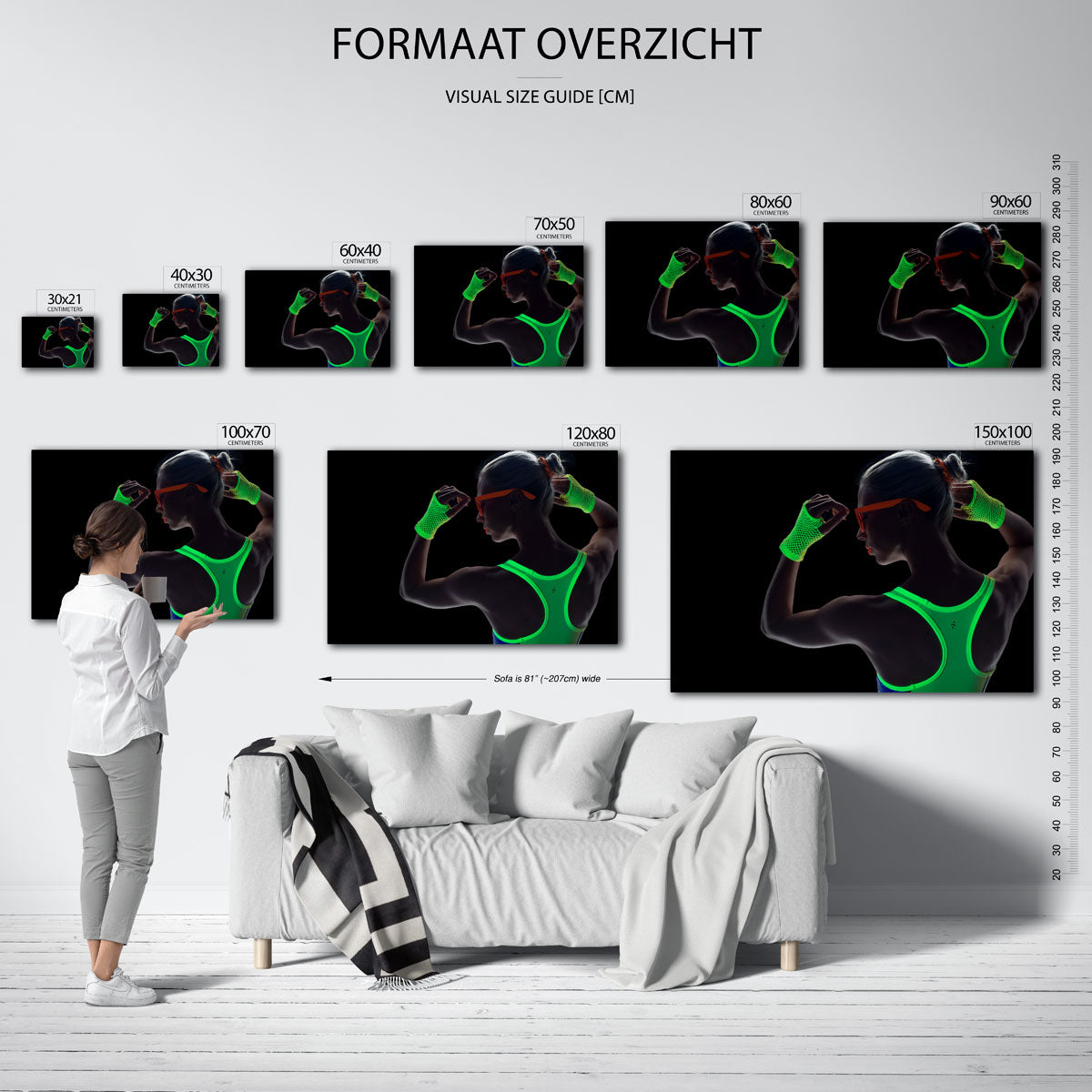 Abstracte poster – sfeerbeeld – een abstracte poster met donkere tinten en een rustige visuele opbouw.