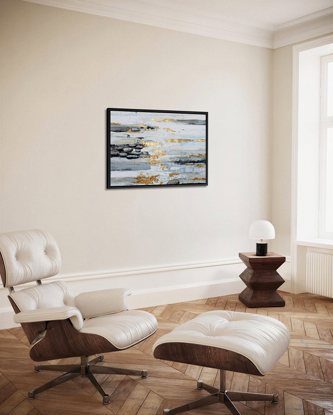 Gelaagde kleurencompositie – Dynamische – alternatieve weergave van het kunstwerk