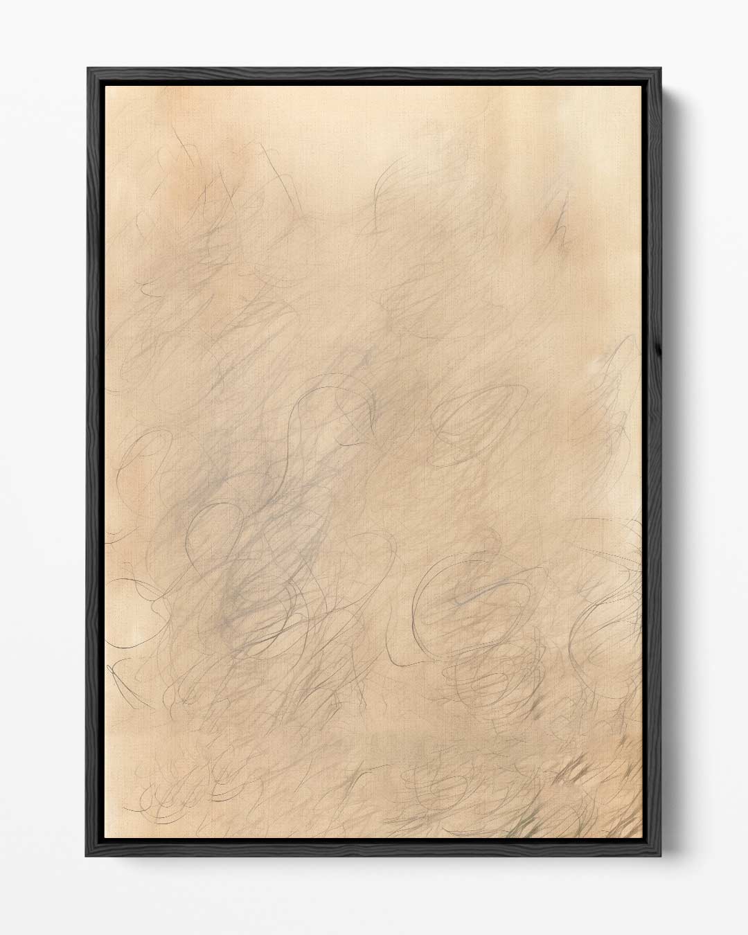Vervlochten Lijnen Chaos – portret kunstwerk als wanddecoratie