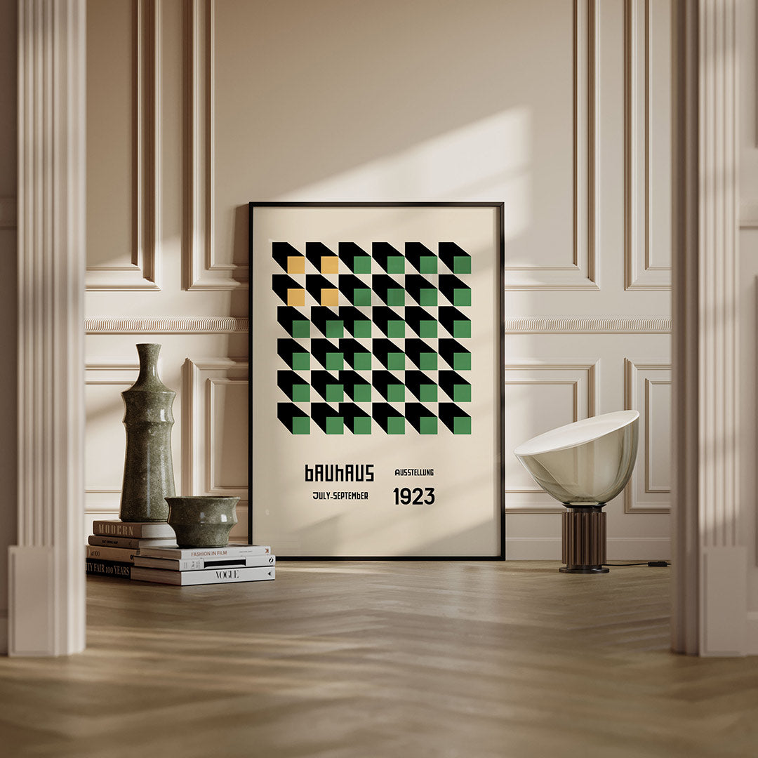 Vorm en schaduw – moderne Bauhaus wandkunst als poster