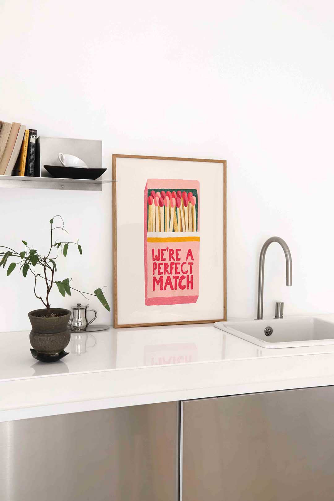 Luciferdoosje – staande keuken wanddecoratie van WallArtistic