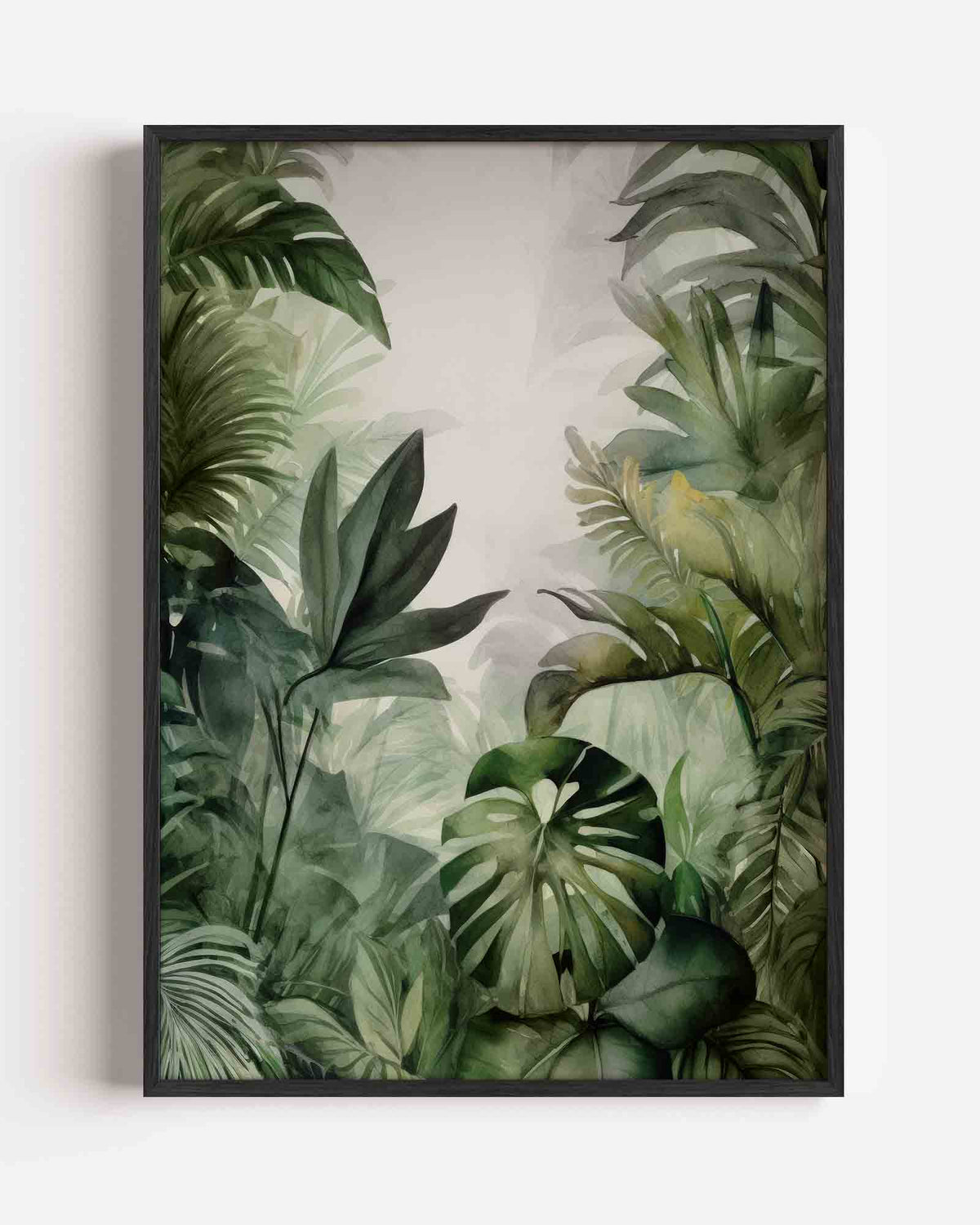 Groene bladeren – jungle portret poster als wanddecoratie